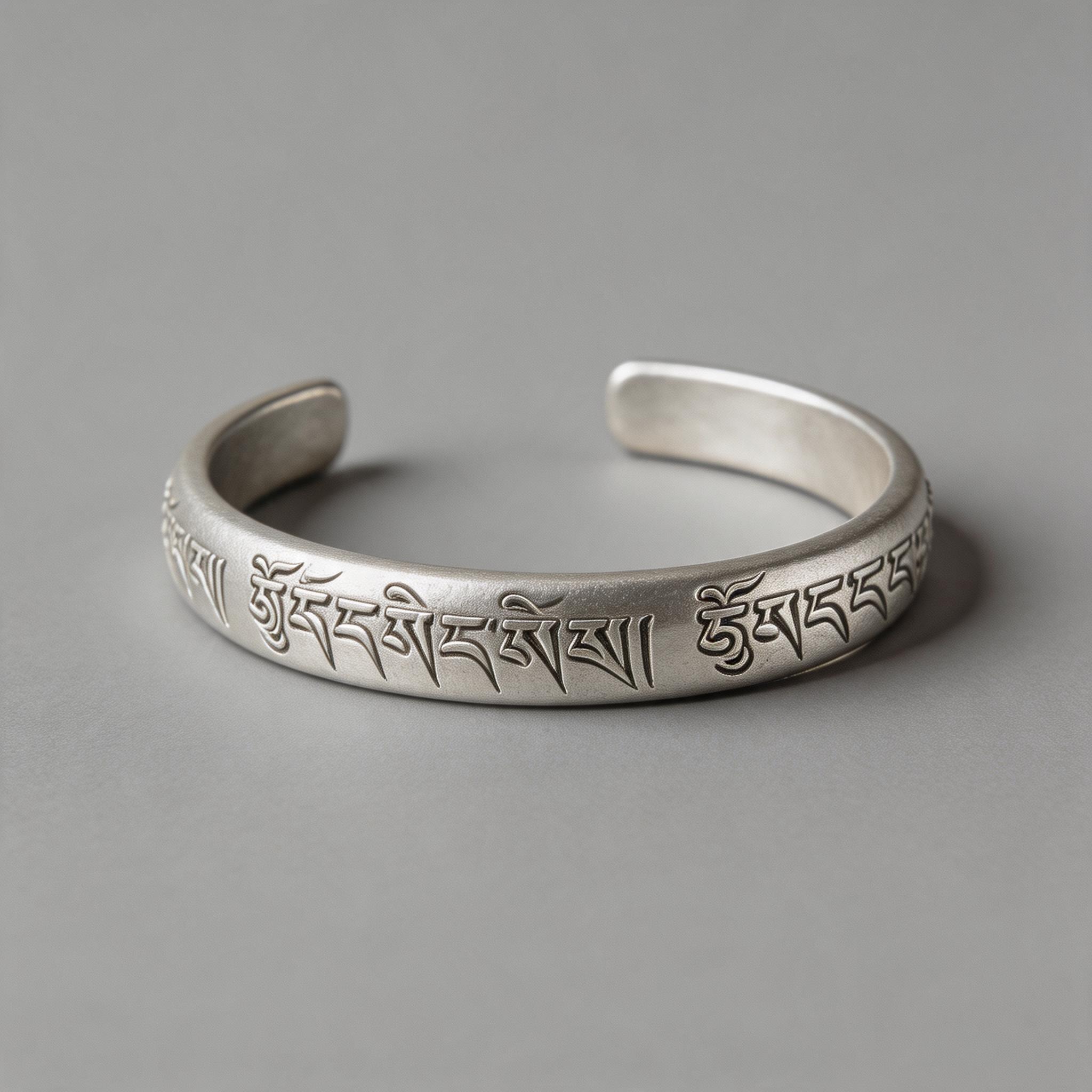 Tibetan Blessing Text Bracelet product image showing unknown and unknown
