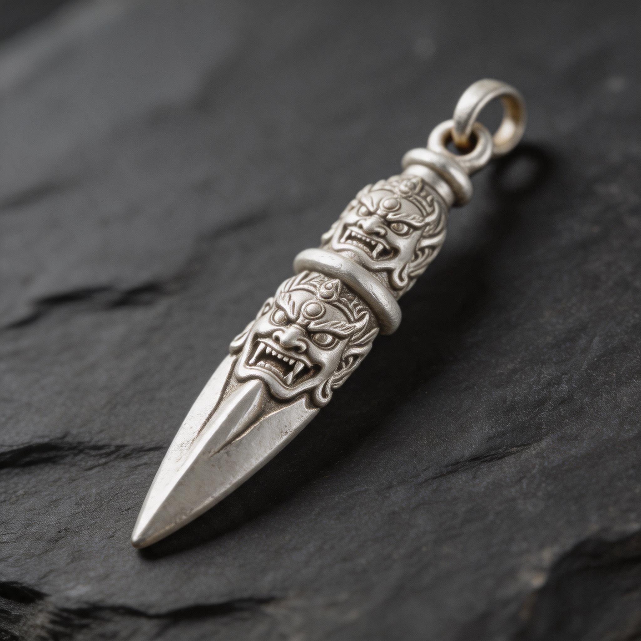 Phurba Vajra Tibetan Pendant product image showing unknown and unknown