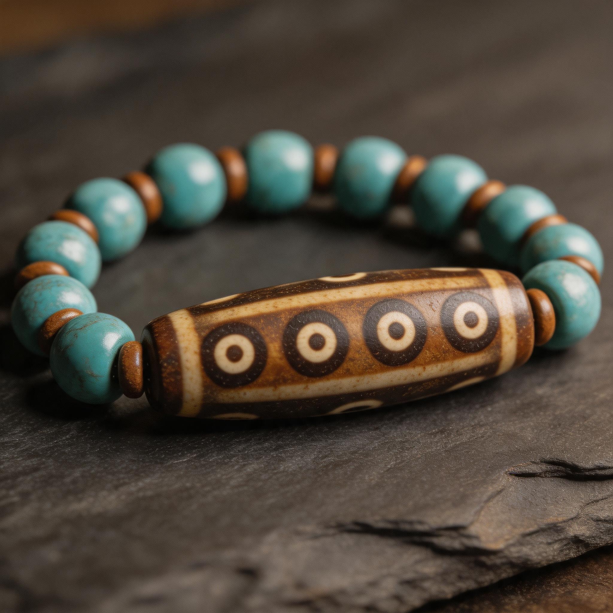Seven-Eye Sky Bead Bracelet product image showing unknown and unknown