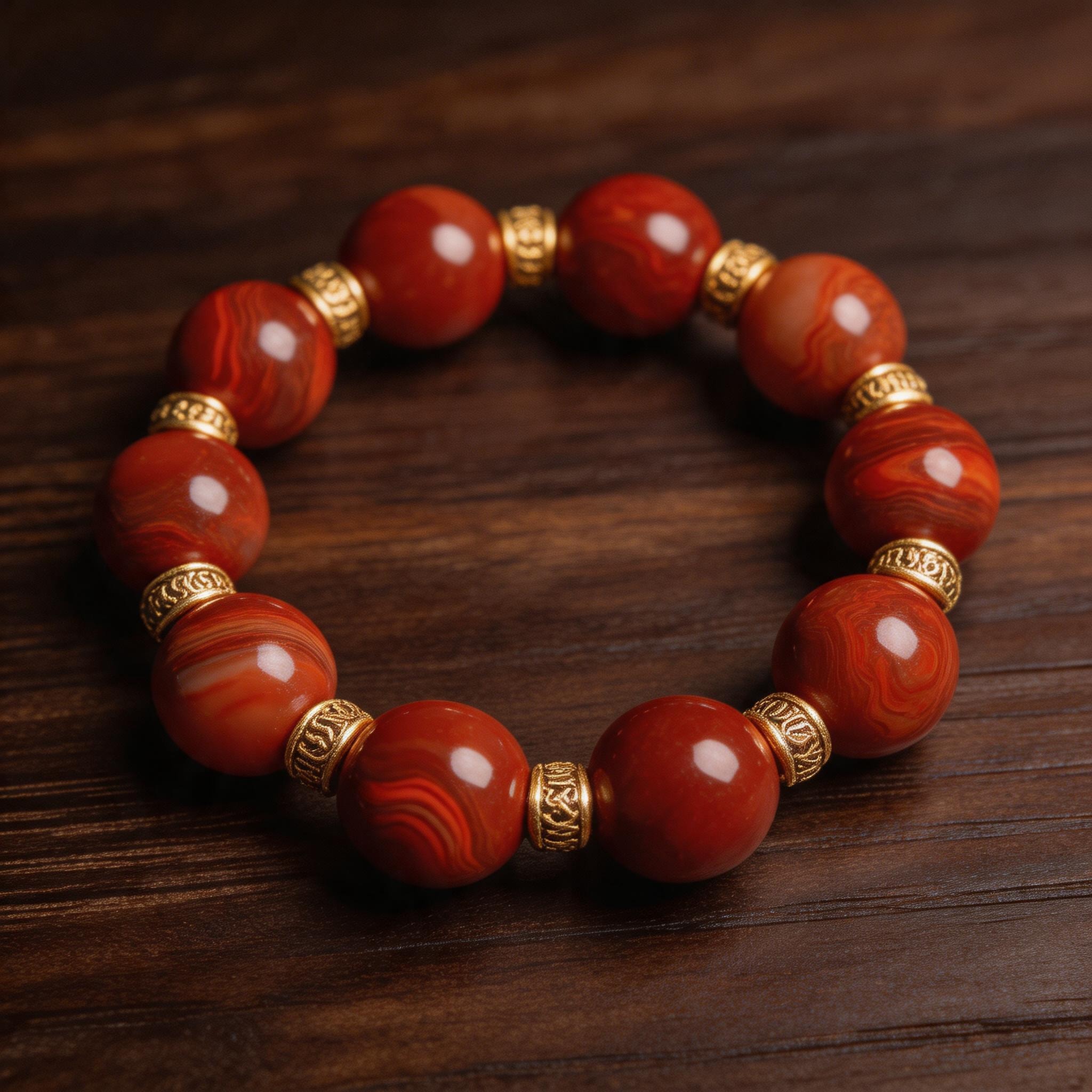 Tibetan Nanghong Agate Bracelet product image showing unknown and unknown